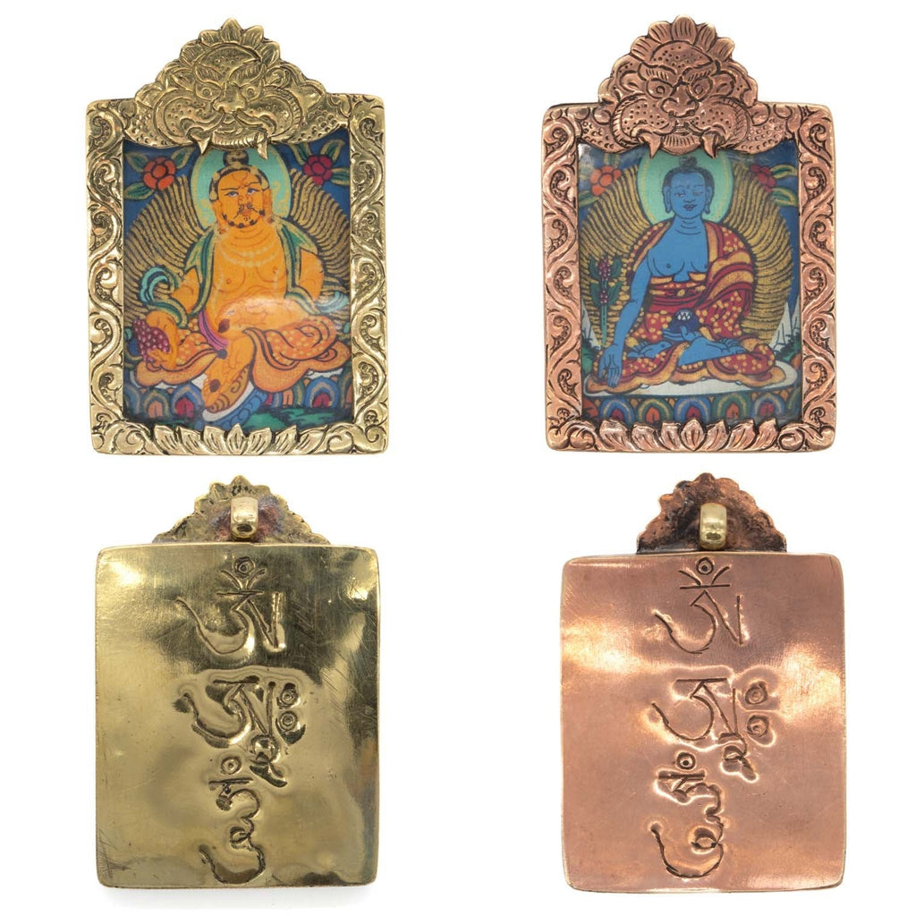 Handpainted Thangka Pendant-Siesta Crafts