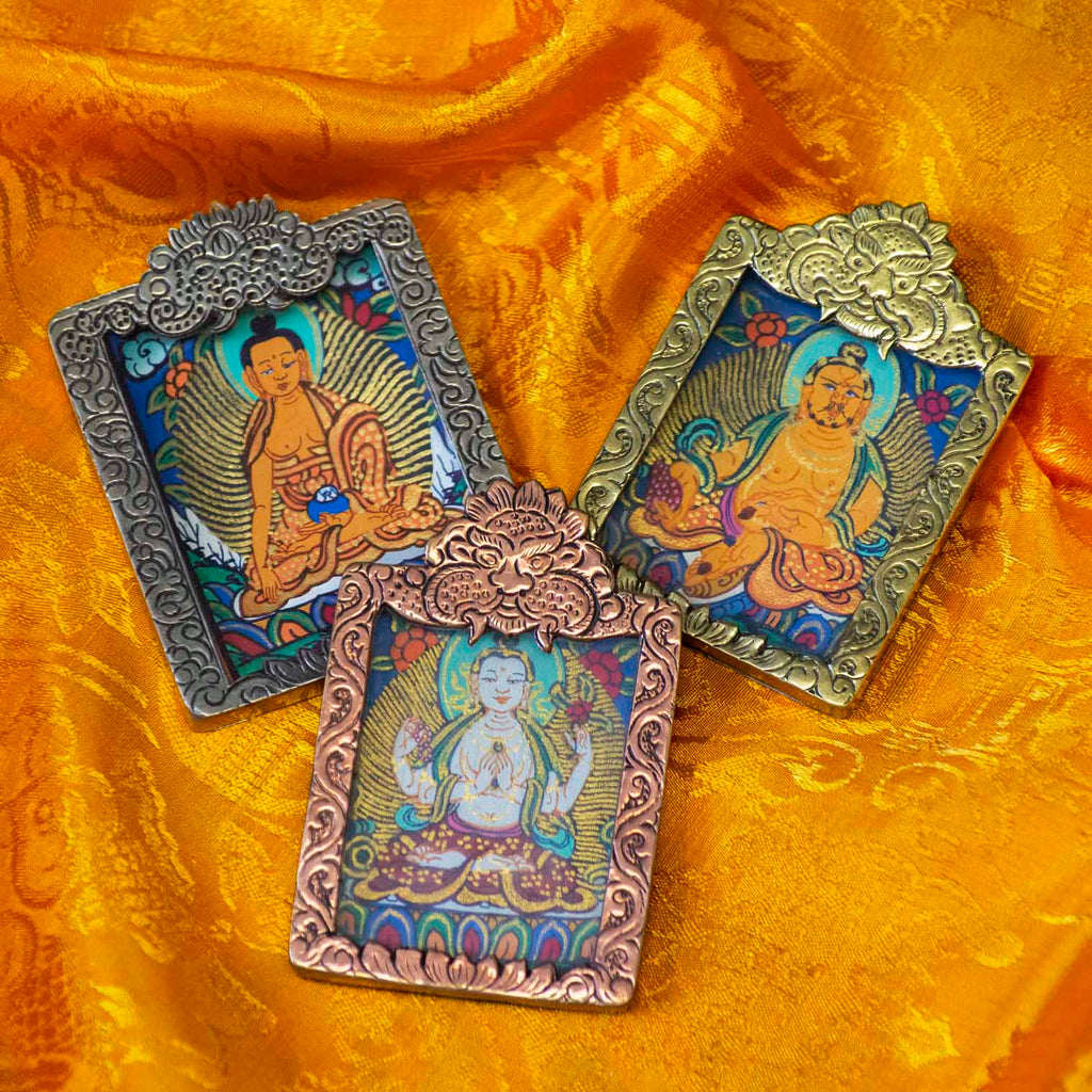 Handpainted Thangka Pendant-Siesta Crafts
