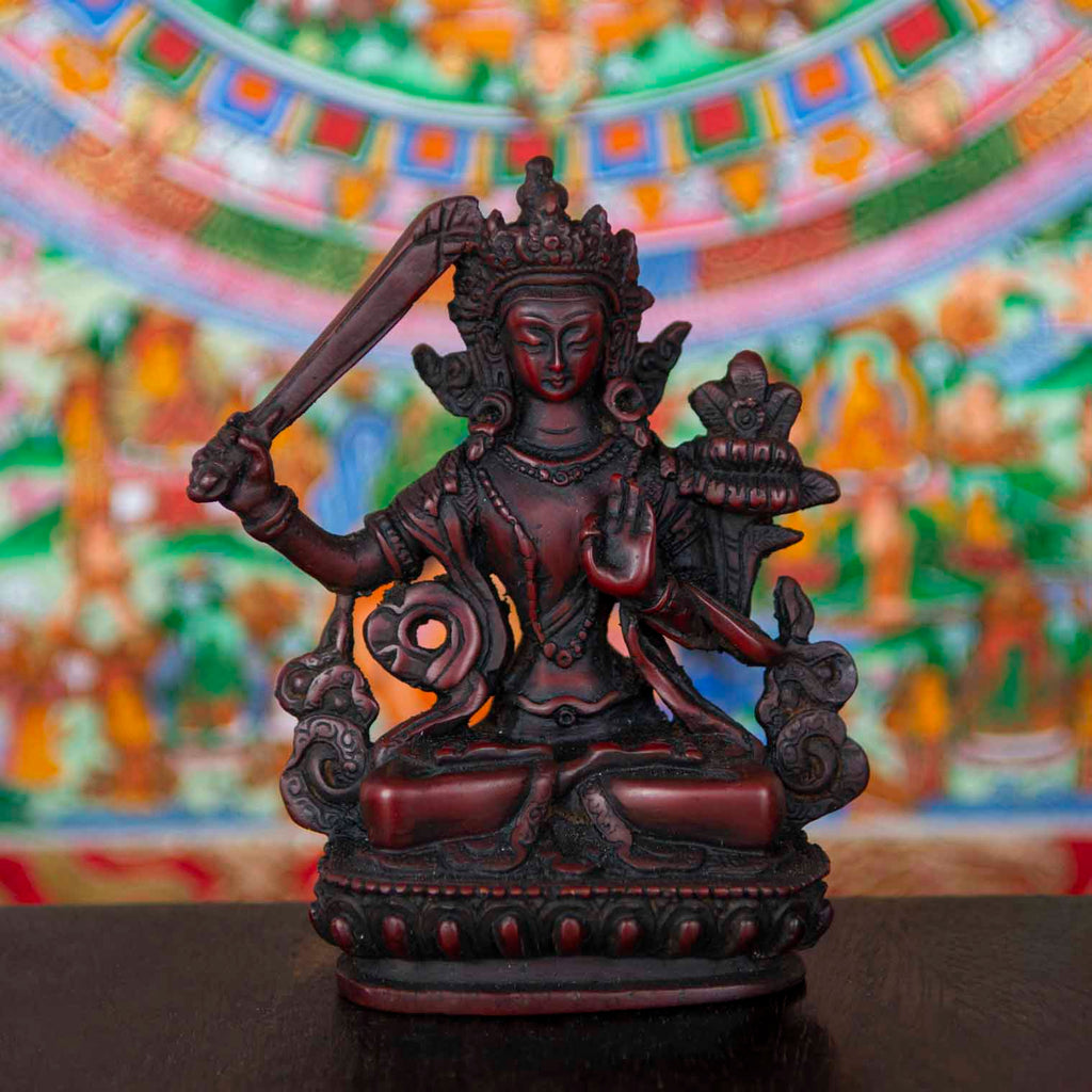 Manjushri Resin Statue-Siesta Crafts
