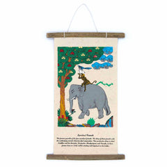 Lokta Deity Scroll - Four Friends-Siesta Crafts