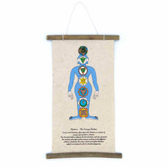 Lokta Deity Scroll - Seven Chakras-Siesta Crafts