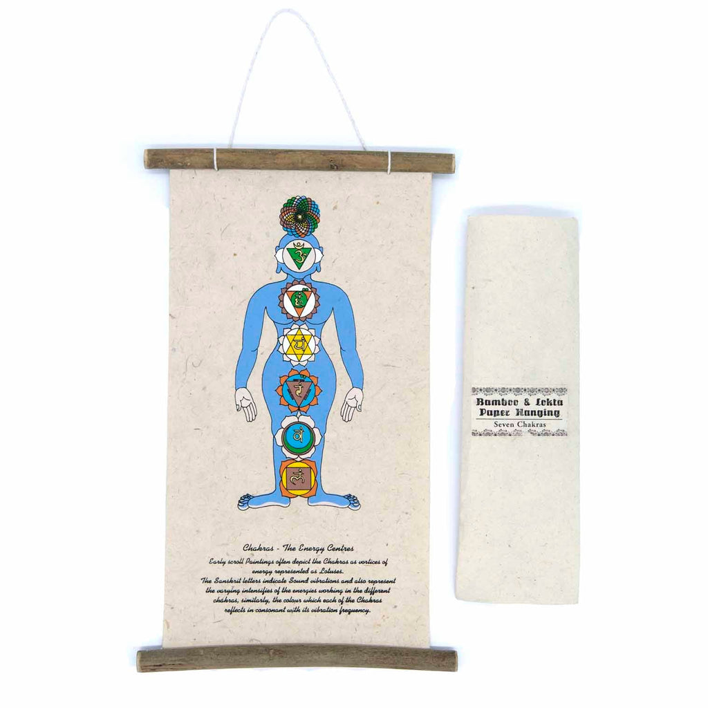 Lokta Deity Scroll - Seven Chakras-Siesta Crafts