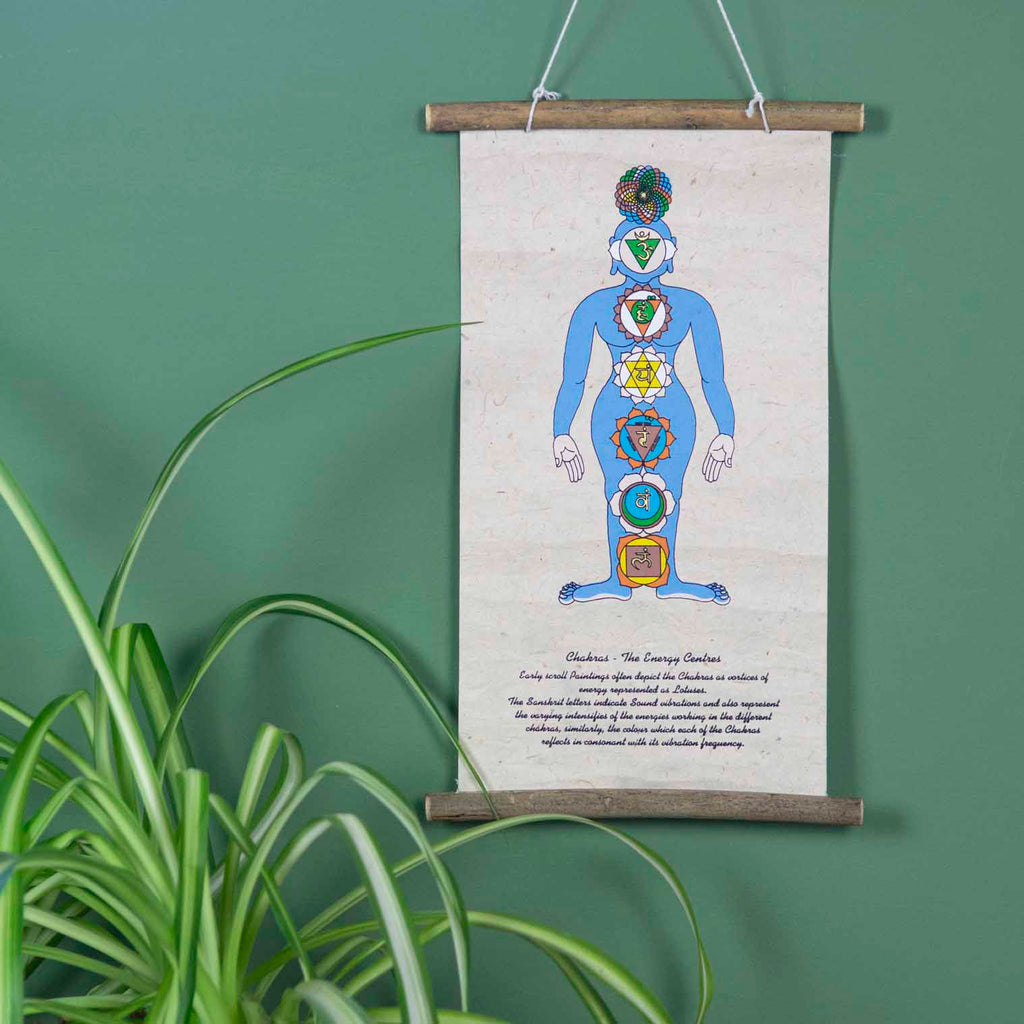 Lokta Deity Scroll - Seven Chakras-Siesta Crafts