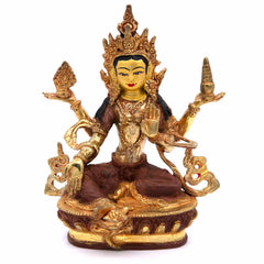 Gold Plated Laxmi Statue No.407-Siesta Crafts
