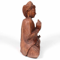Large Handcarved Sitting Buddha-Siesta Crafts