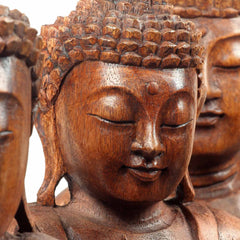 Large Handcarved Sitting Buddha-Siesta Crafts
