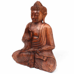 Large Handcarved Sitting Buddha-Siesta Crafts