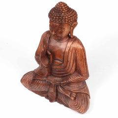 Large Handcarved Sitting Buddha-Siesta Crafts