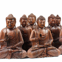 Large Handcarved Sitting Buddha-Siesta Crafts