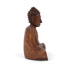 Small Handcarved Sitting Buddha-Siesta Crafts