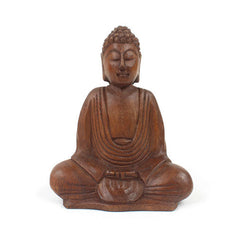Medium Handcarved Sitting Buddha-Siesta Crafts