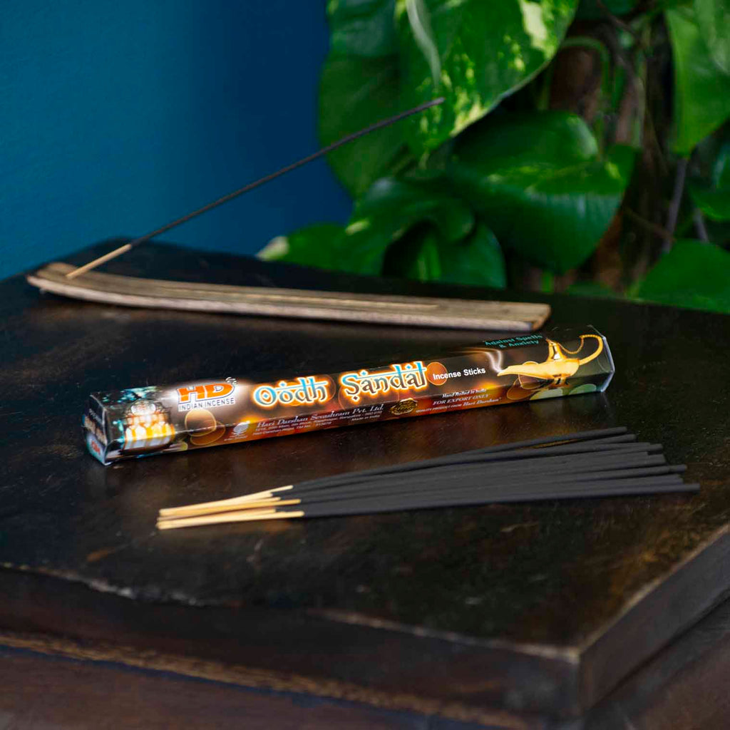 Oodh Sandal Hexagon Incense-Siesta Crafts