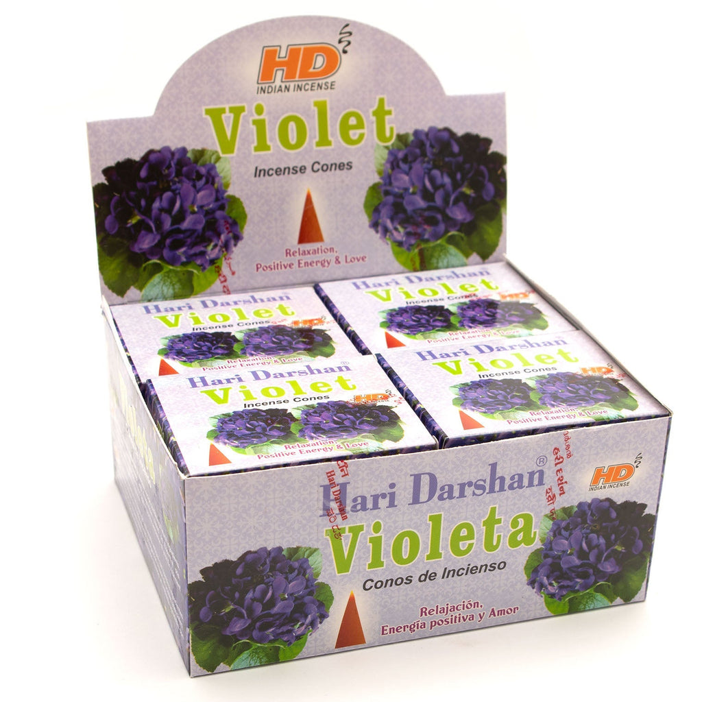 Violet Hari Incense Cones-Siesta Crafts