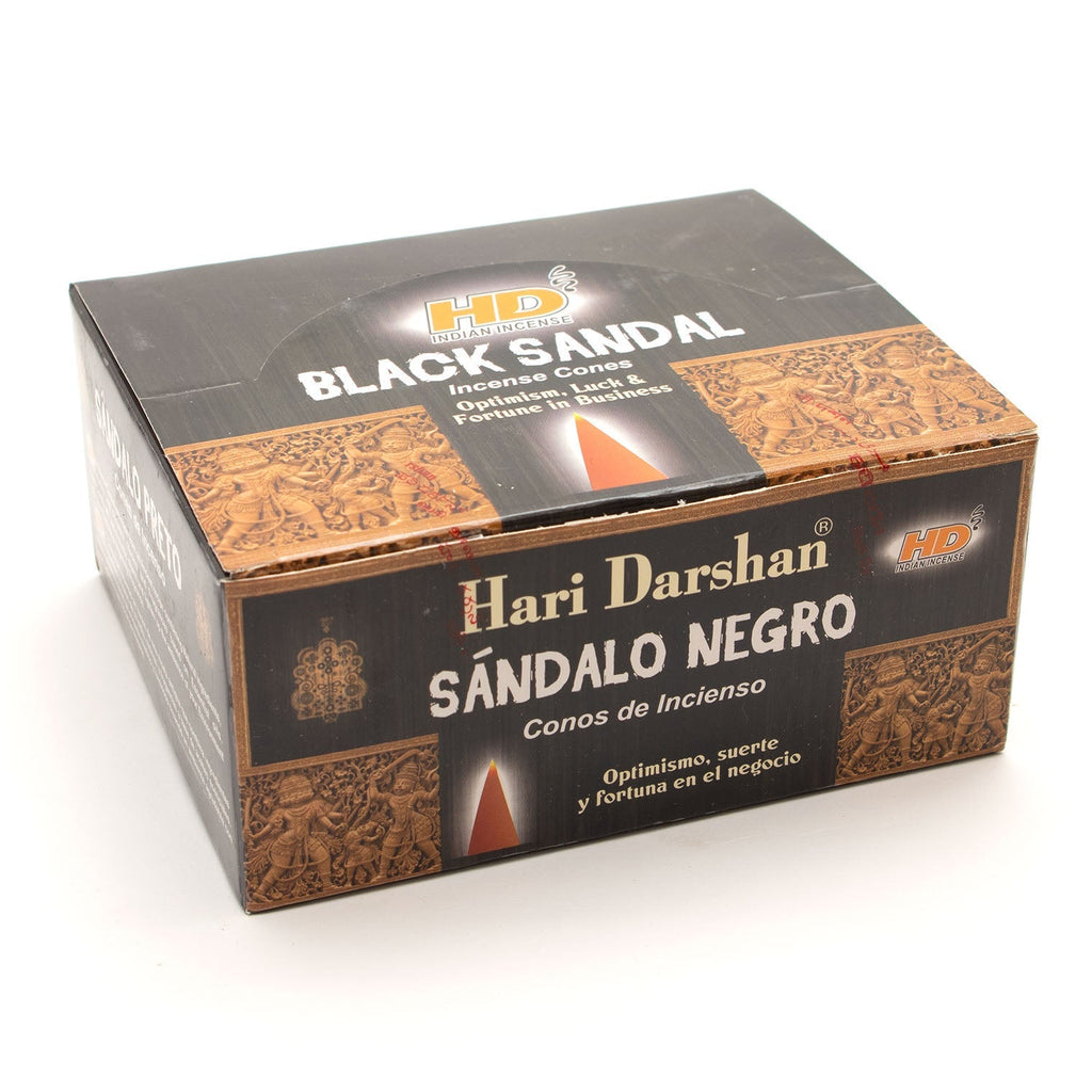 Black Sandal Hari Incense Cones-Siesta Crafts
