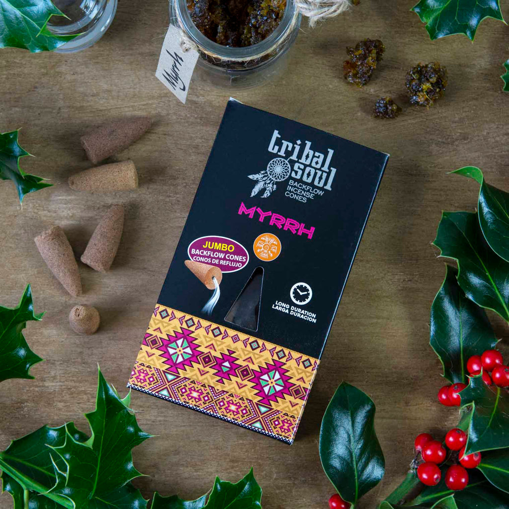Tribal Soul Myrrh Jumbo Backflow Incense Cones-Siesta Crafts