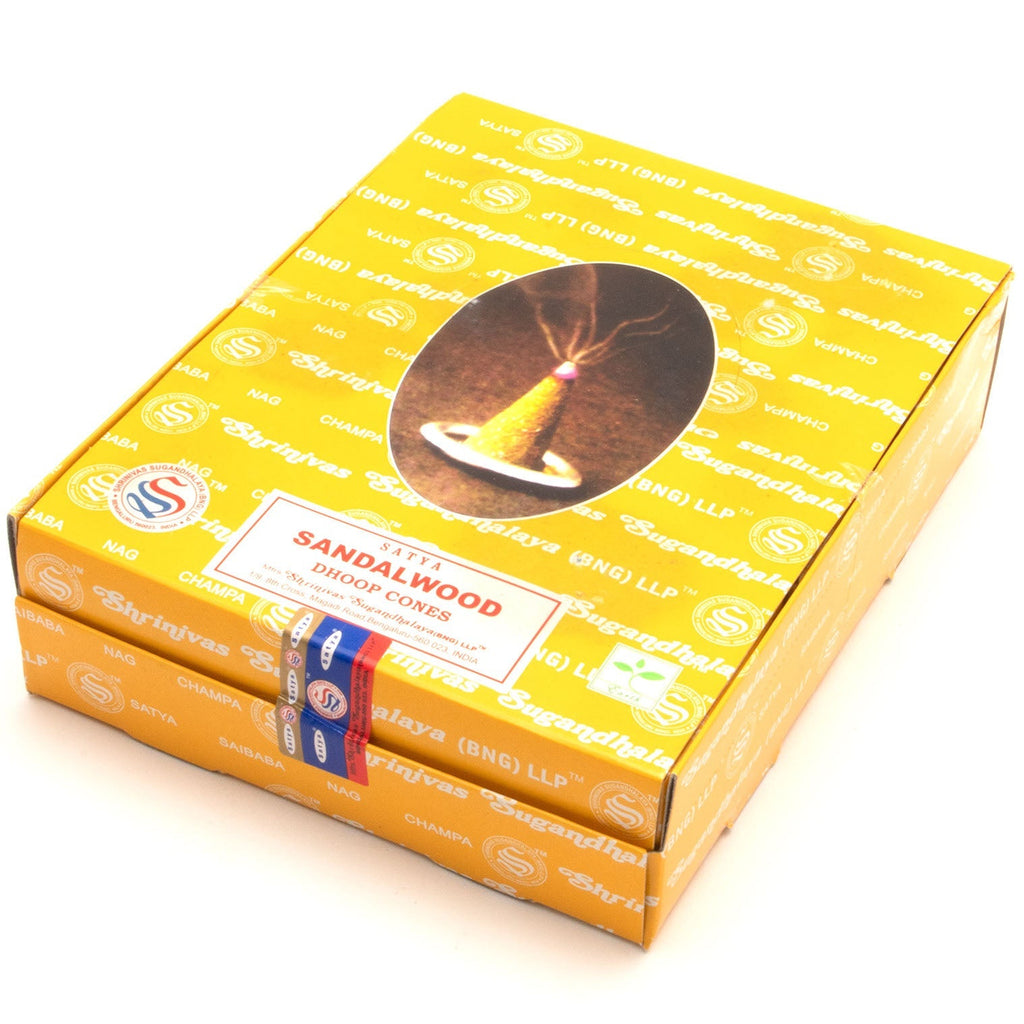 Satya Sandalwood Incense Cones-Siesta Crafts