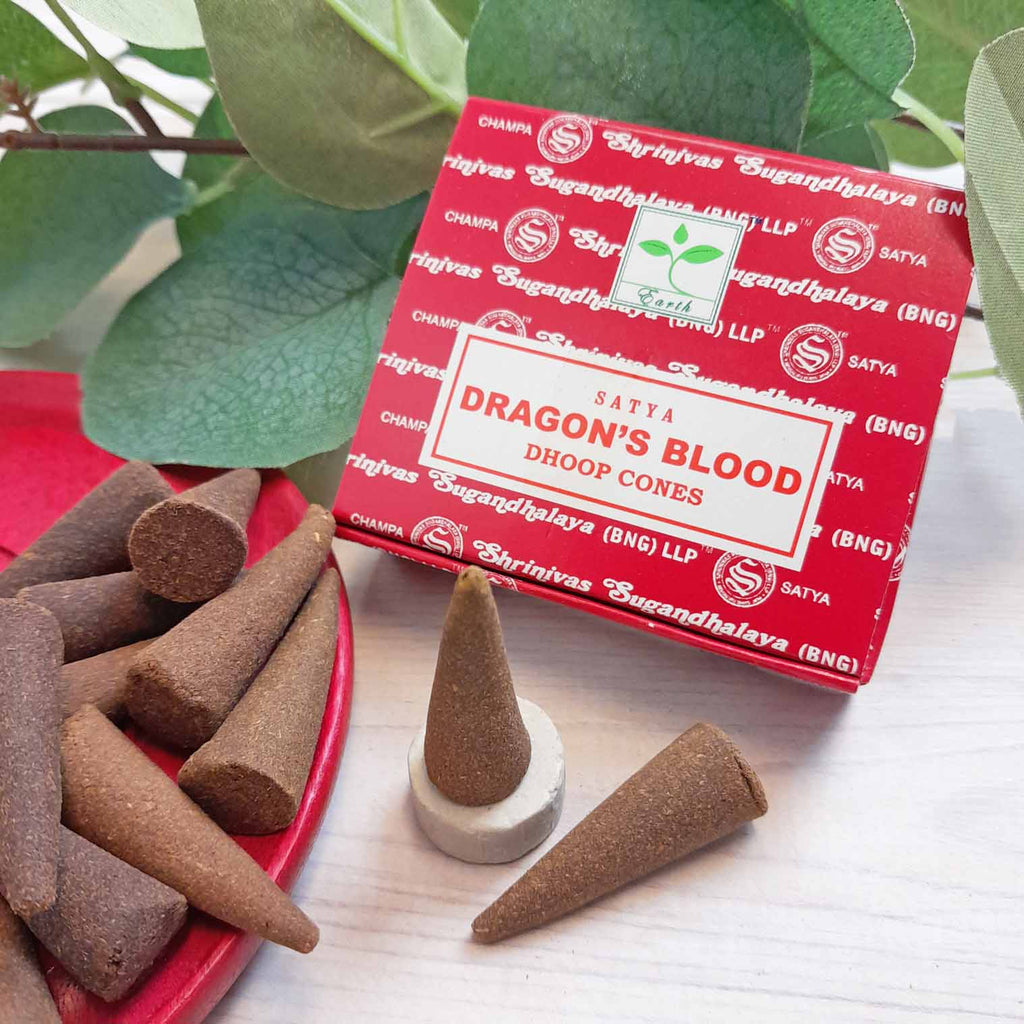 Satya Dragon's Blood Incense Cones-Siesta Crafts