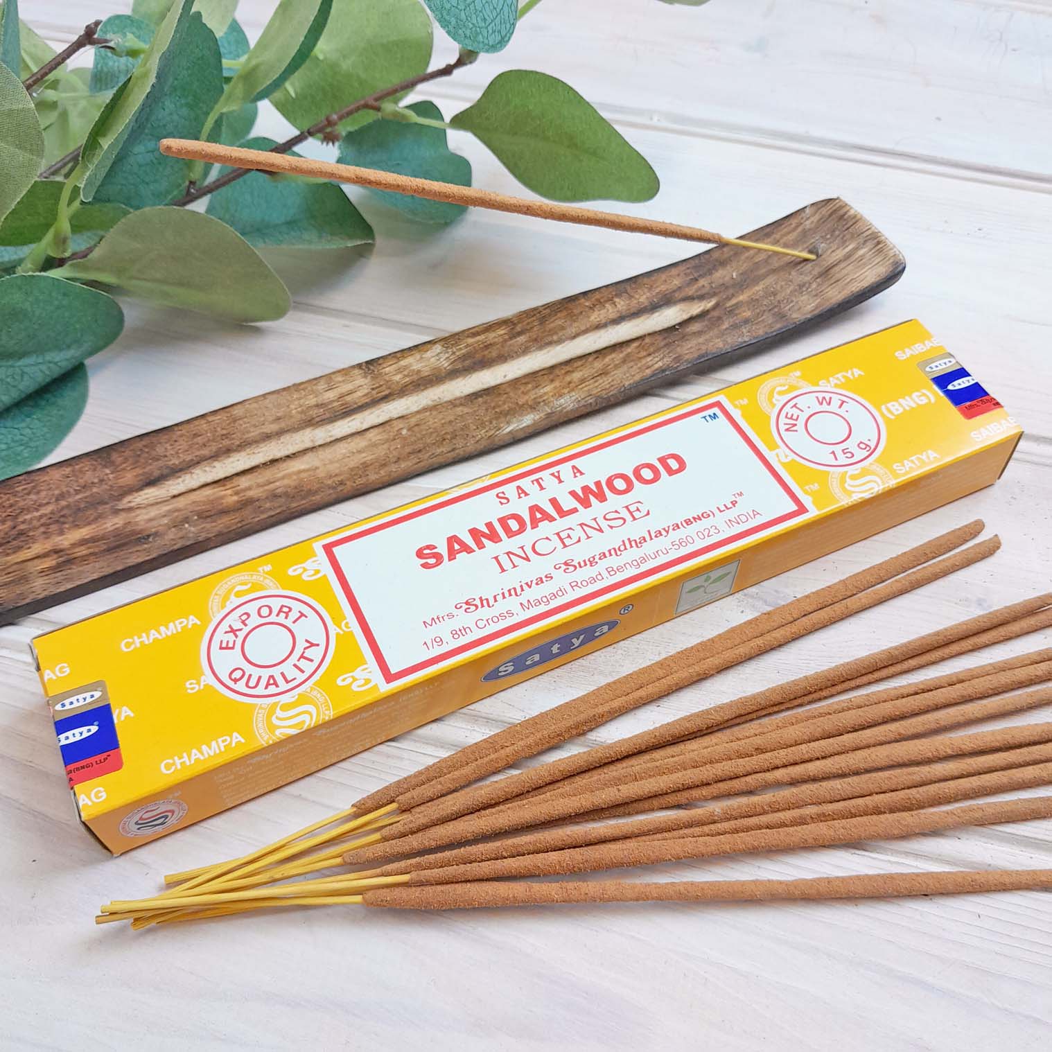 Sandelhout Satya wierook Sticks 3 Packs 15gms Sandelhout Satya wierook Sticks 3 Packs 15gms