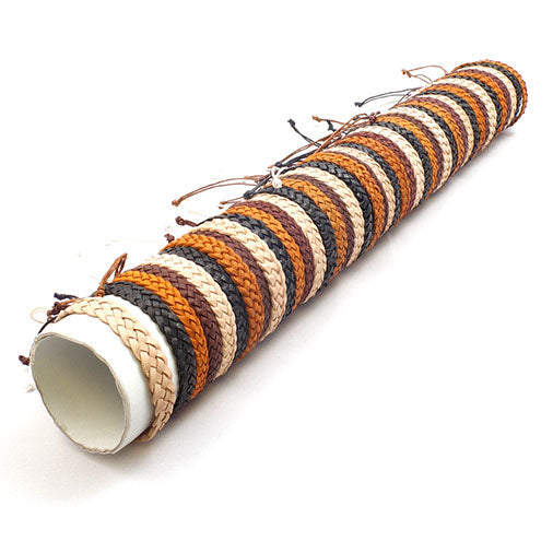 Tube of Large Plaited Wristbands (x45)-Siesta Crafts