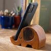 Carved Mobile Phone Stand - Elephant-Siesta Crafts