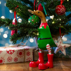 Christmas Elf Duck-Siesta Crafts