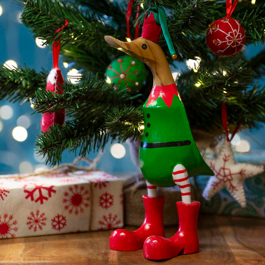 Christmas Elf Duck-Siesta Crafts