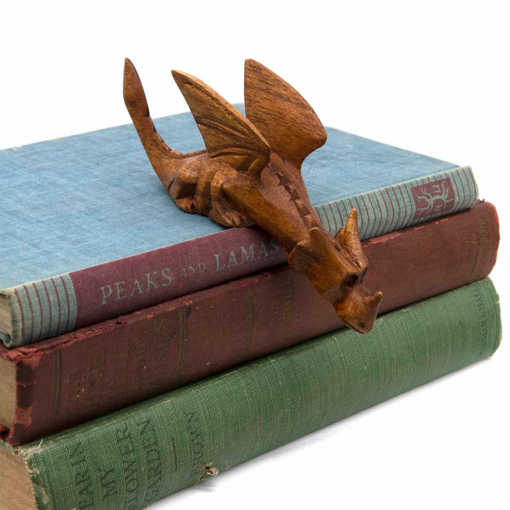 Small Natural Wood Shelf Dragon-Siesta Crafts