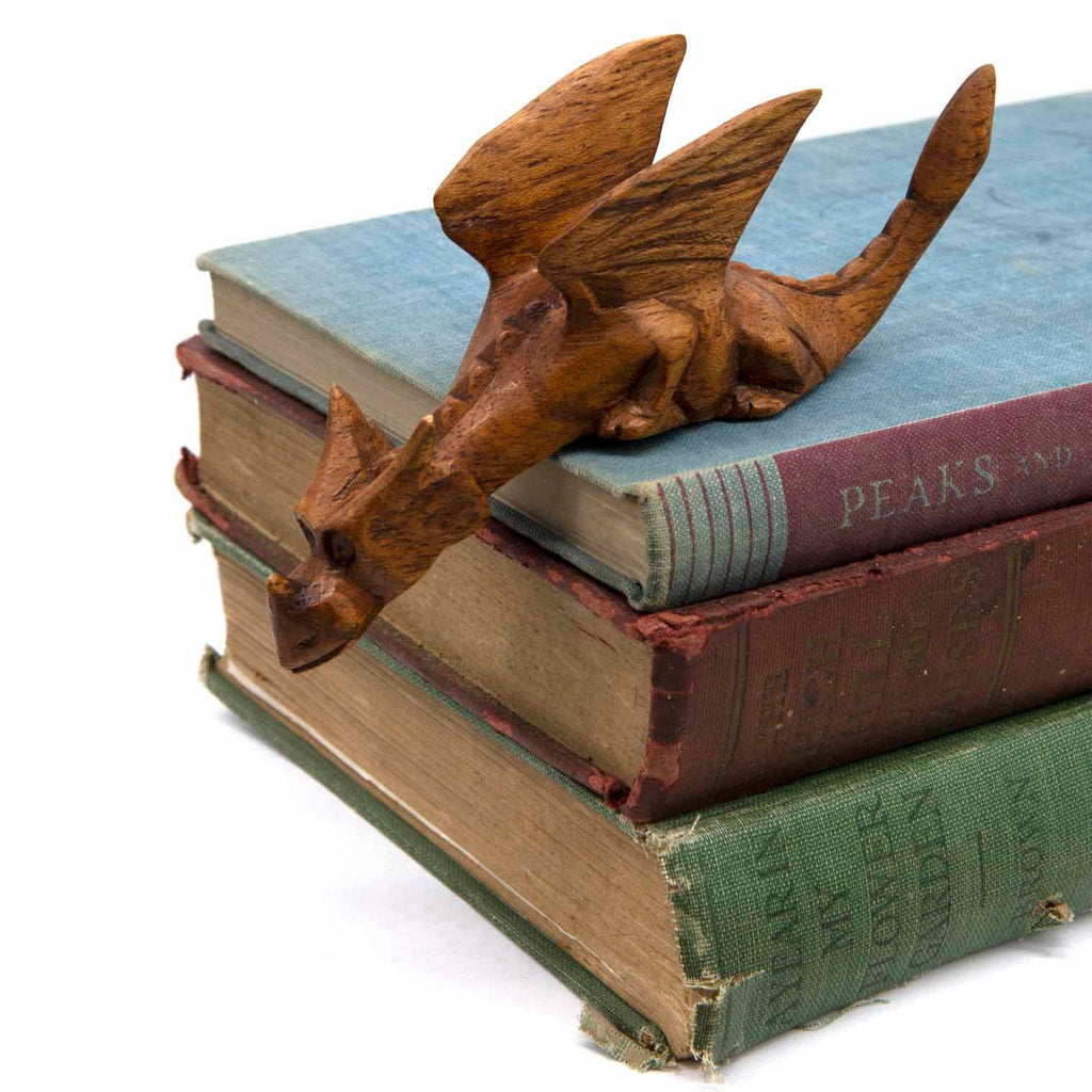 Small Natural Wood Shelf Dragon-Siesta Crafts