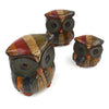 Set of Rustic Owl Carvings-Siesta Crafts