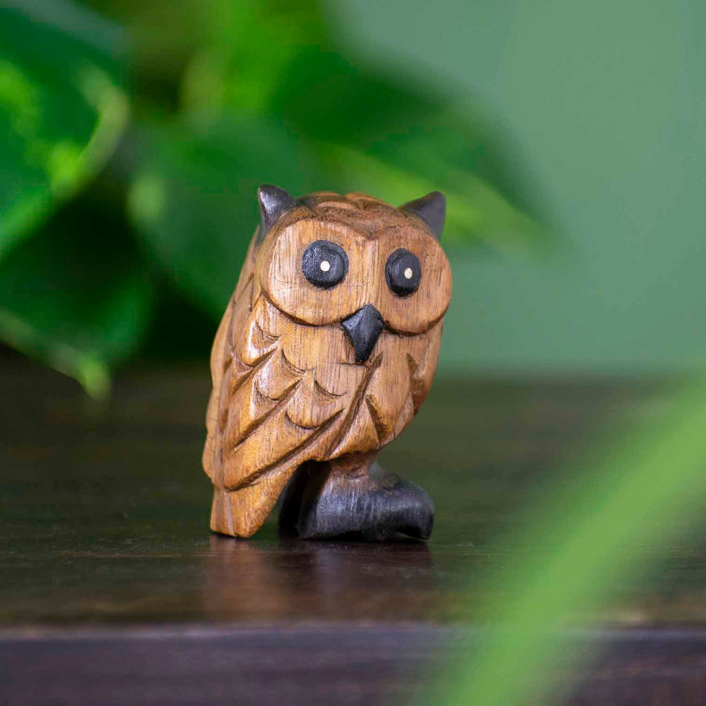 Small Carved Owl-Siesta Crafts