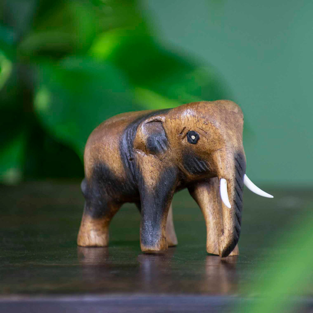 Small Thai Elephant Carving-Siesta Crafts
