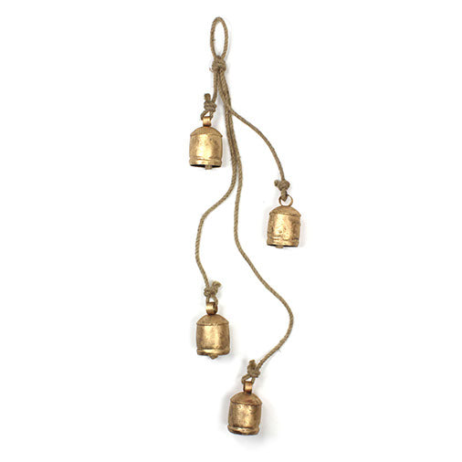 4 Large Bells on Rope-Siesta Crafts