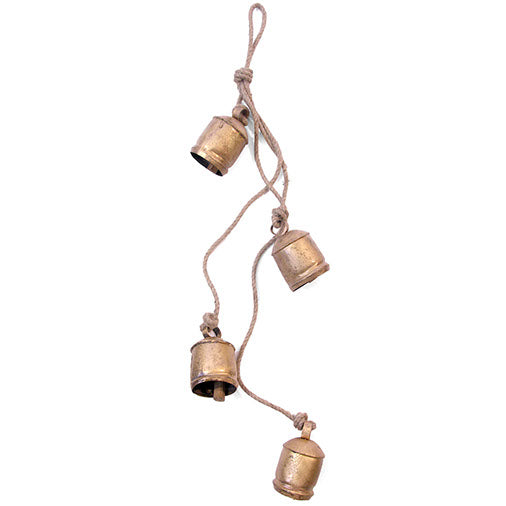 4 Large Bells on Rope-Siesta Crafts