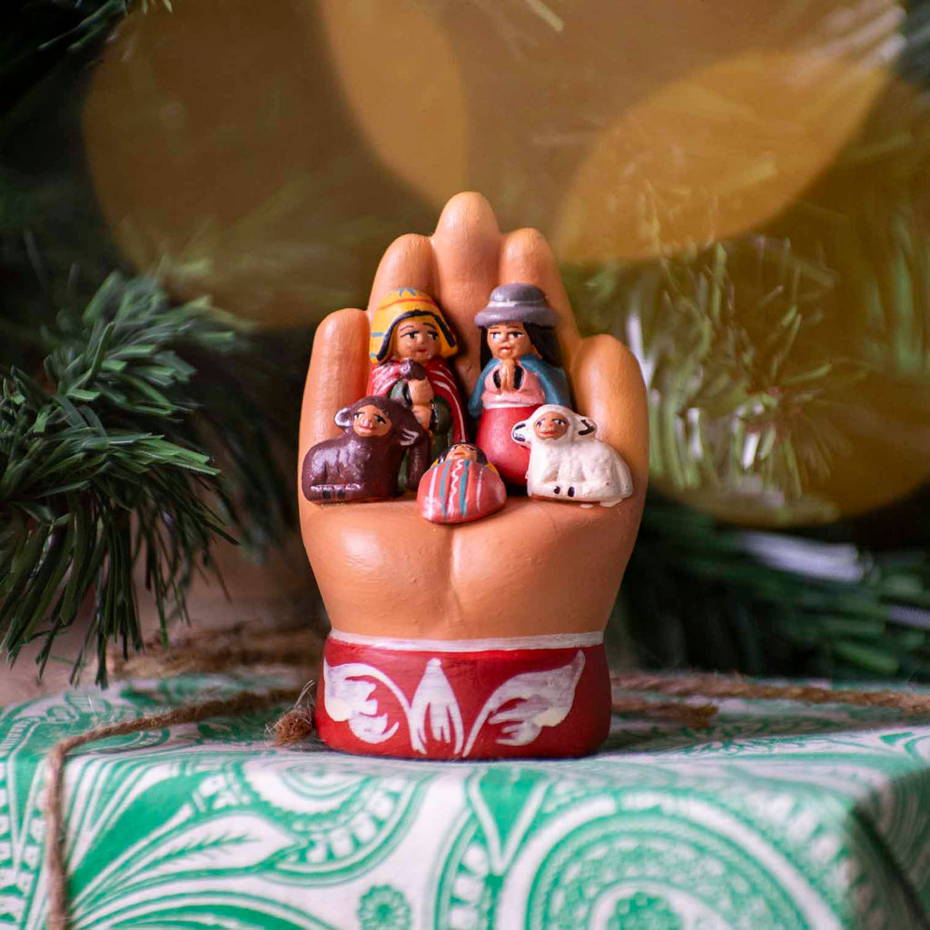 Hand Nativity Ceramic-Siesta Crafts