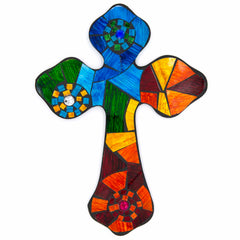 Large Jewelled Mosaic Cross-Siesta Crafts