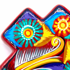 Mexican Painted Bird Block Cross-Siesta Crafts