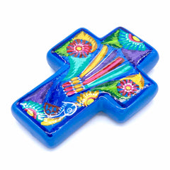 Mexican Painted Bird Block Cross-Siesta Crafts