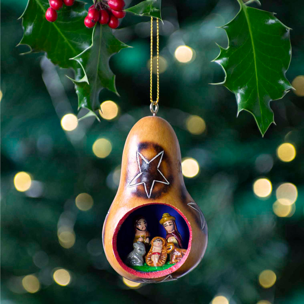 Nativity in Gourd-Siesta Crafts