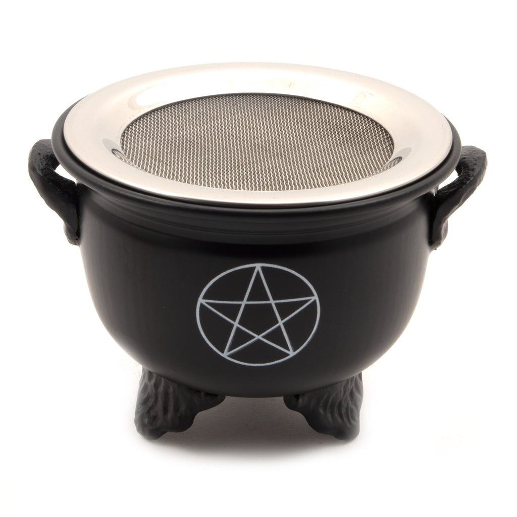 Iron Cauldron With Steel Mesh-Siesta Crafts