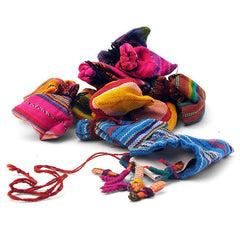 Pack of Dozen Worry People in Bags-Siesta Crafts