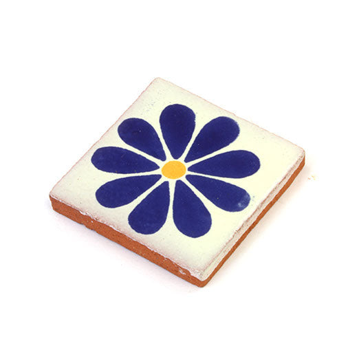 Small Ceramic Flower Tile-Siesta Crafts
