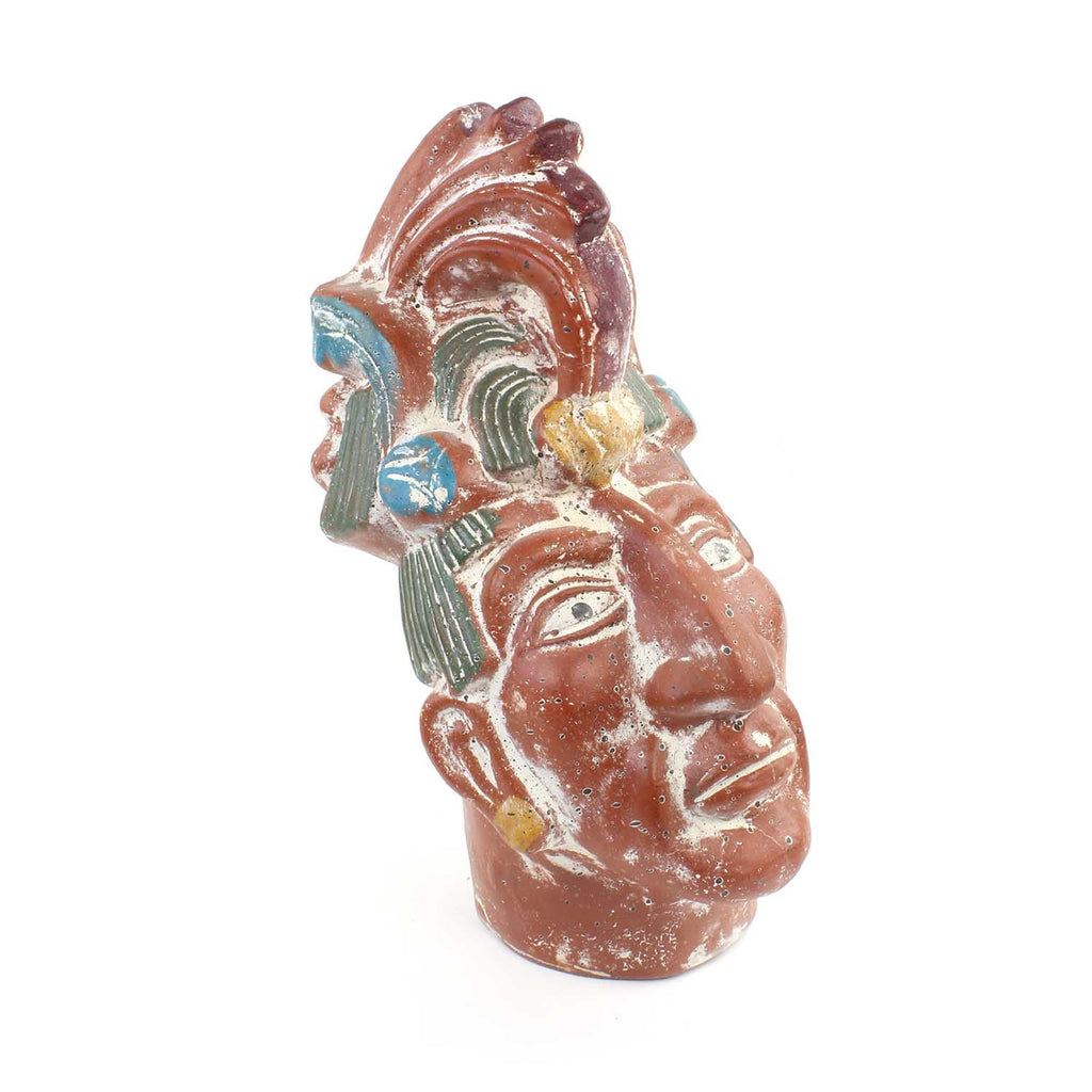 Large Mayan Ceramic Head-Siesta Crafts