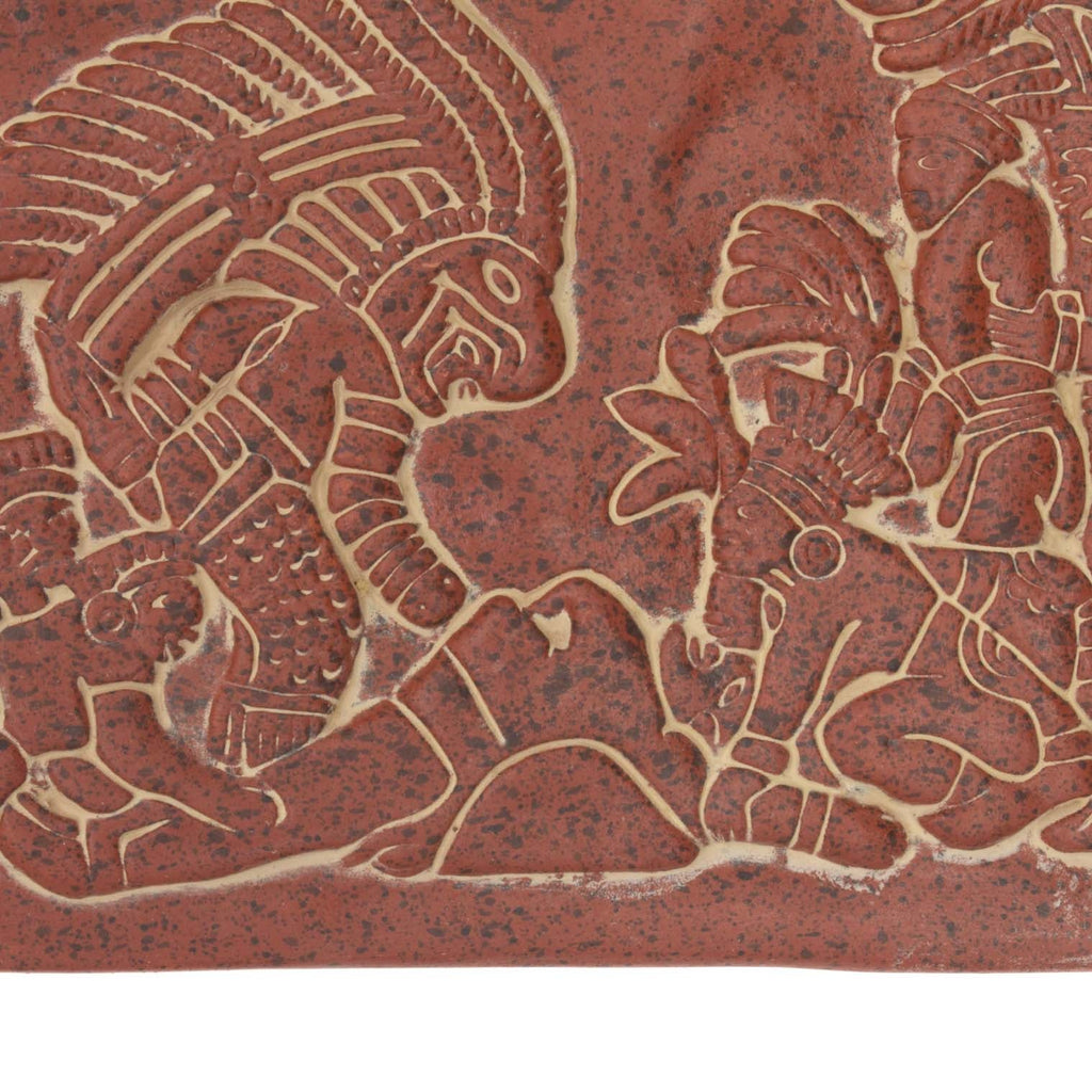 Mayan Sacrificial Scene Plaque-Siesta Crafts