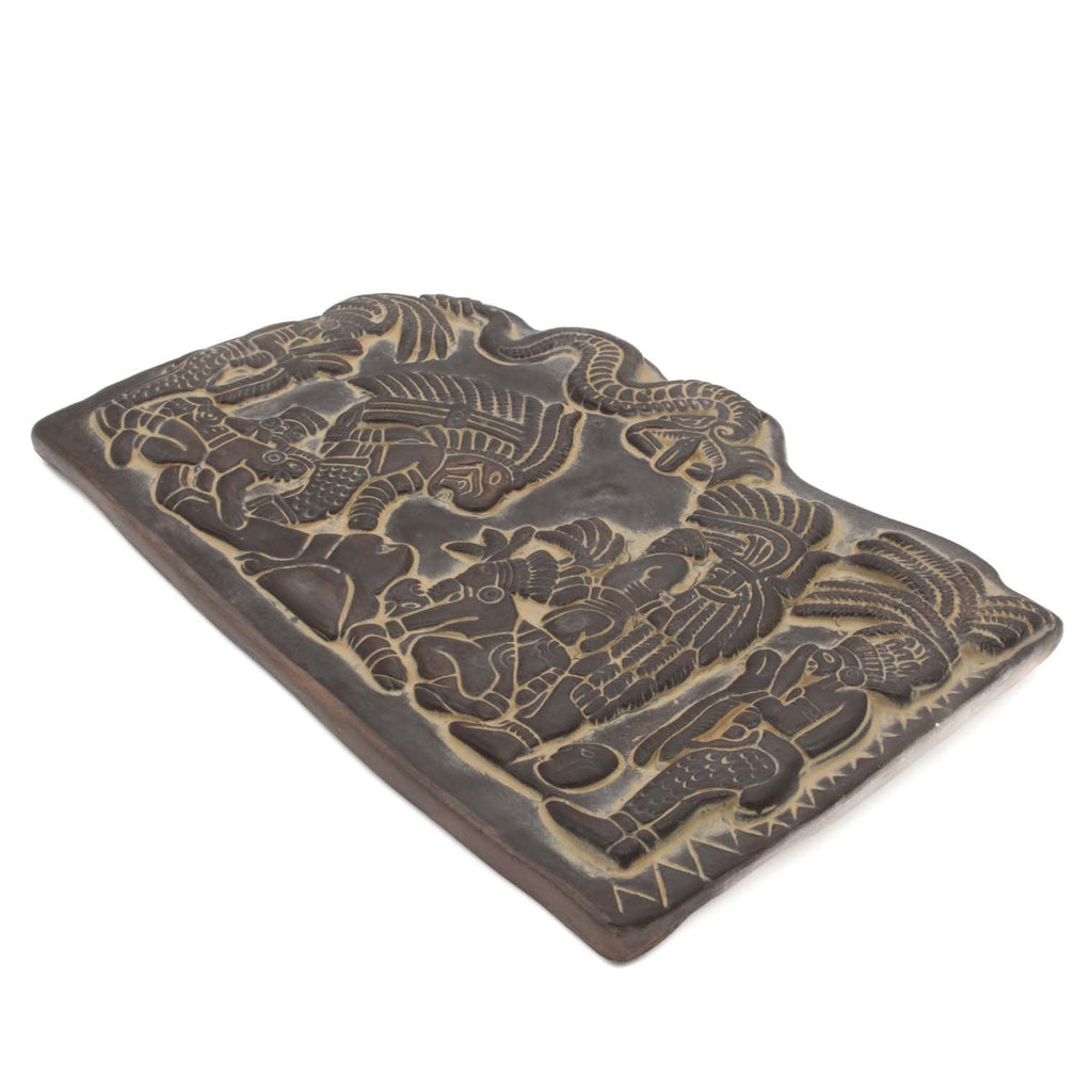 Mayan Sacrificial Scene Plaque-Siesta Crafts