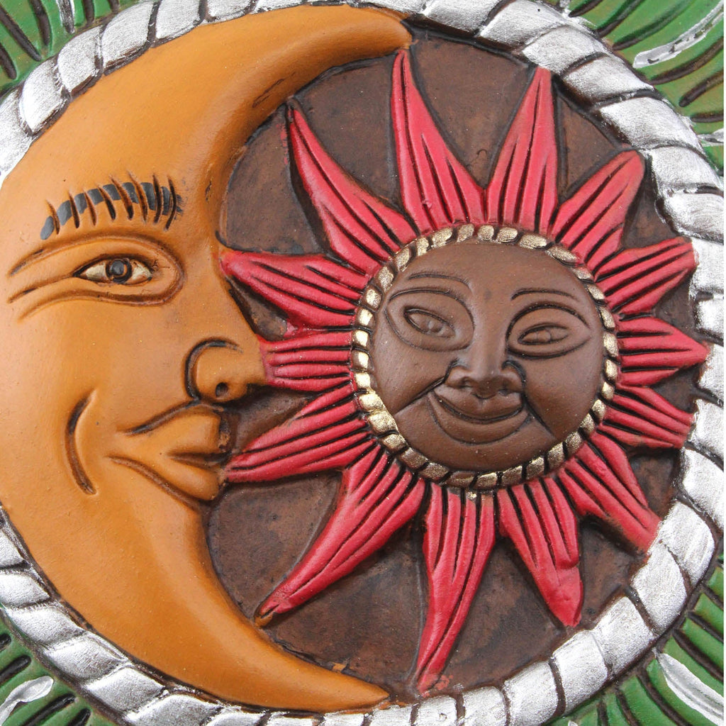 Mexican Sun and Moon Plaque-Siesta Crafts