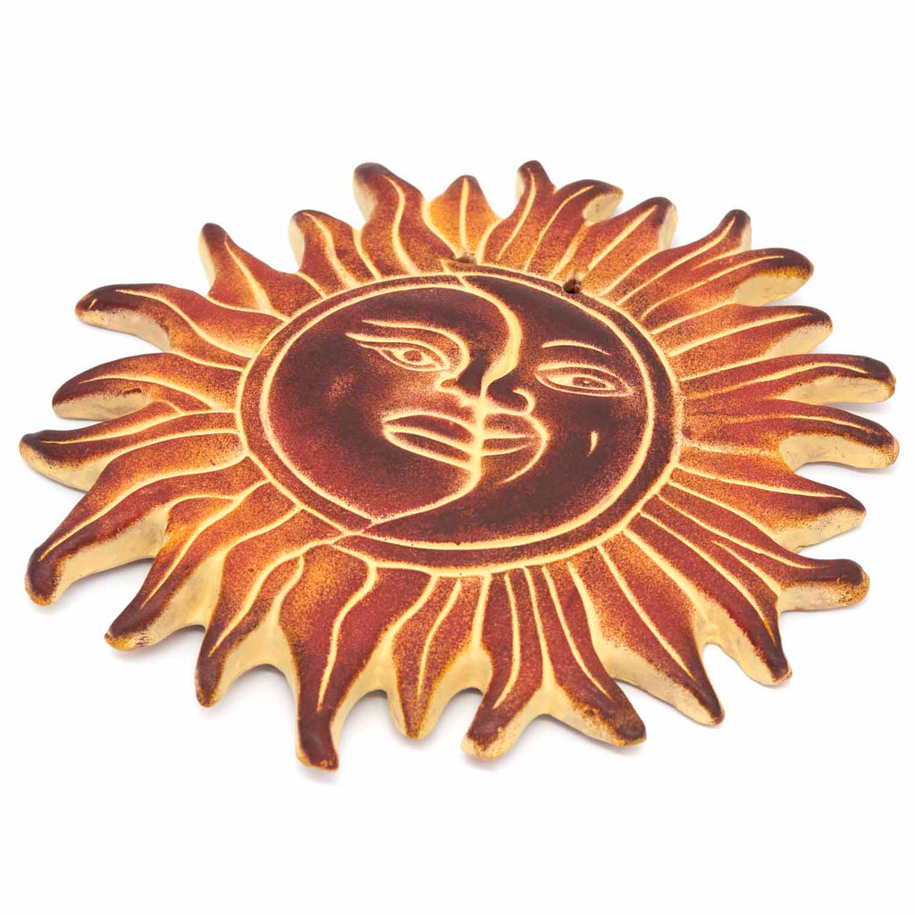 Sun and Moon Ceramic Plaque-Siesta Crafts