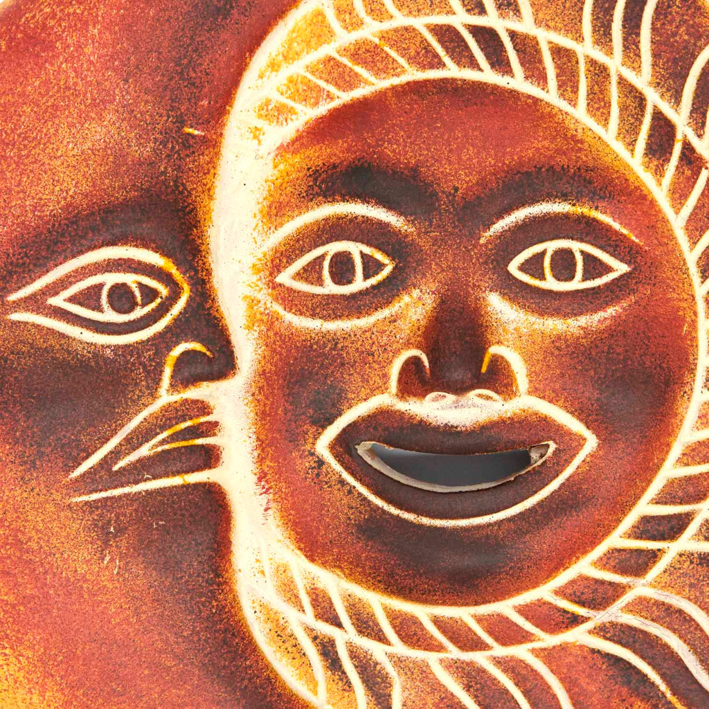 Sun and Moon Eclipse Ceramic Plaque-Siesta Crafts