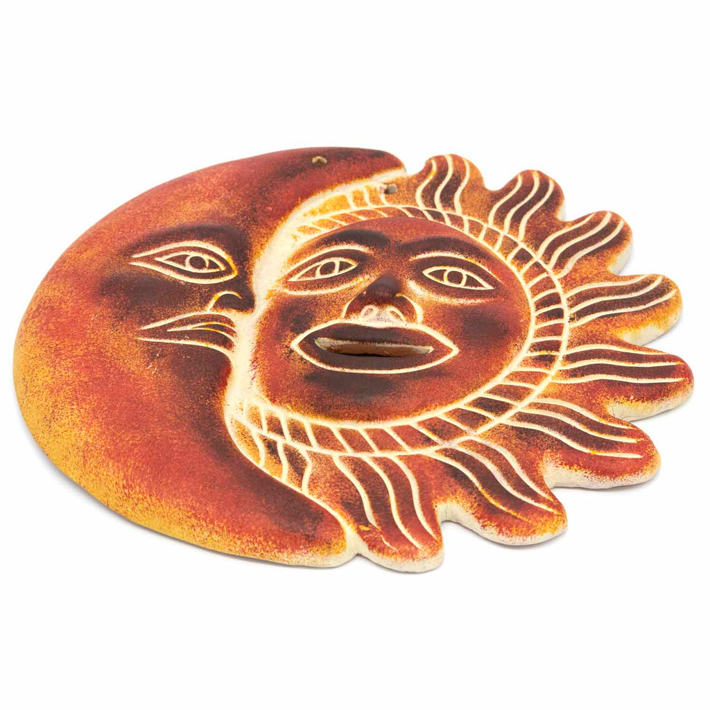 Sun and Moon Eclipse Ceramic Plaque-Siesta Crafts