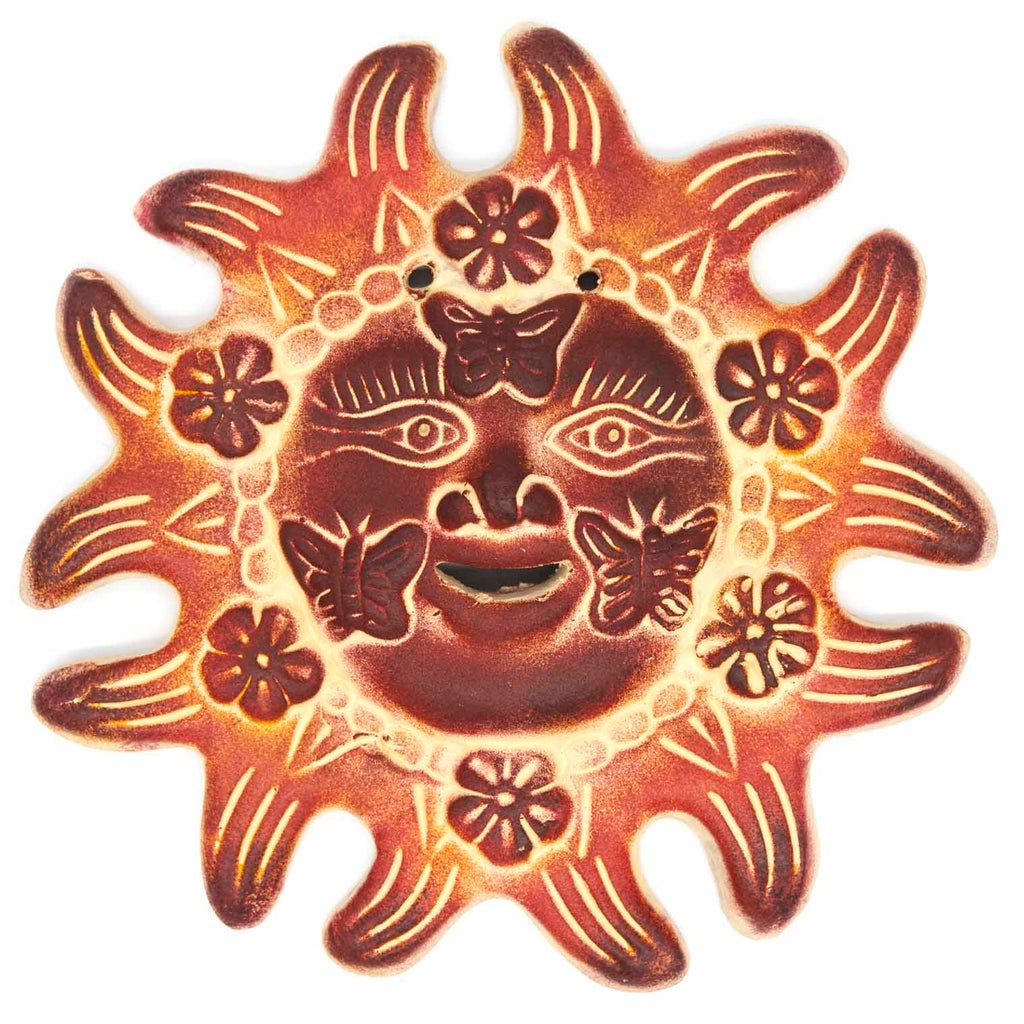 Smiling Sun Ceramic Plaque-Siesta Crafts