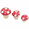 Mexican Ceramic Mushrooms - Set of Three-Siesta Crafts